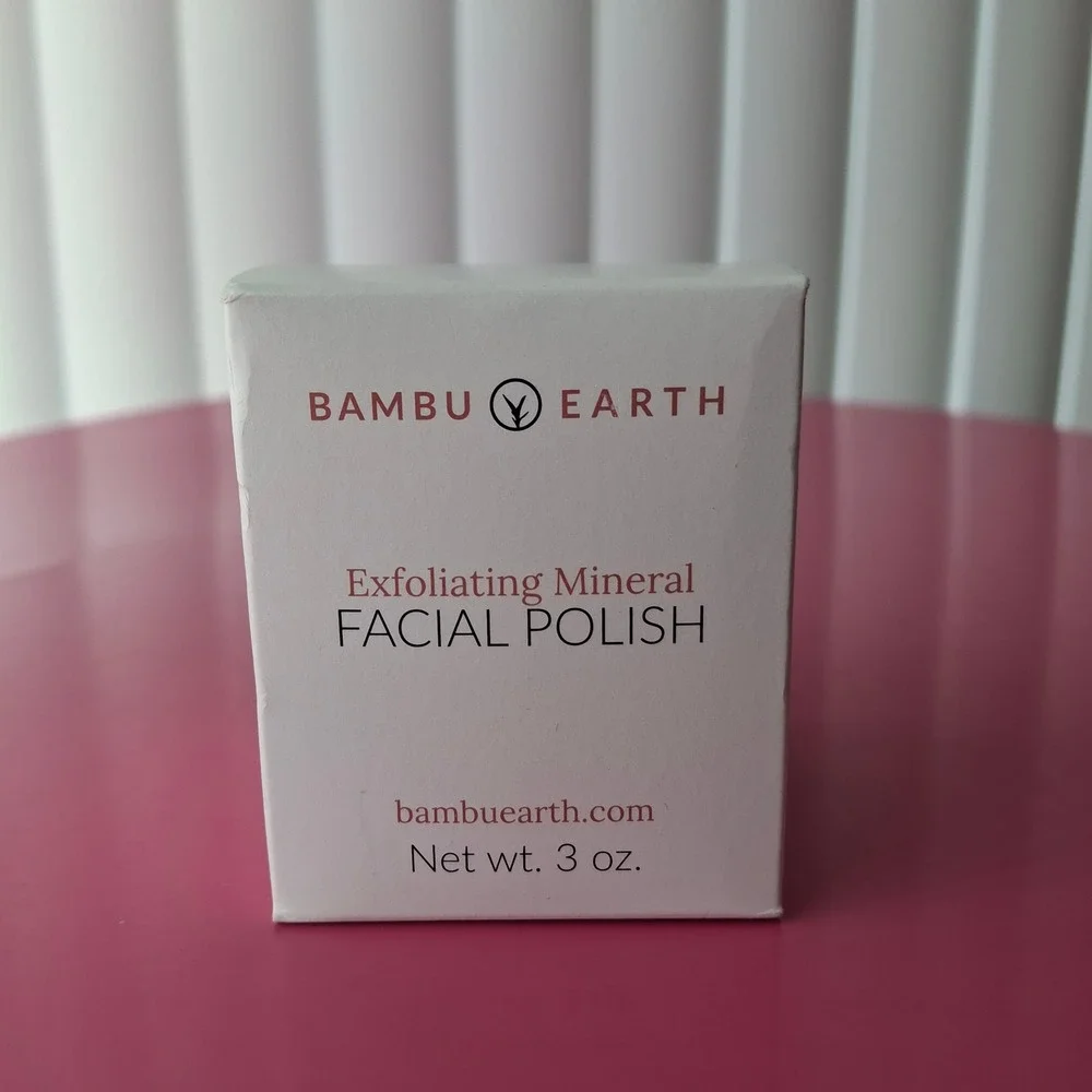 Bambu‎ Earth Exfoliating Mineral Facial Polish 3 oz Powder Scrub New